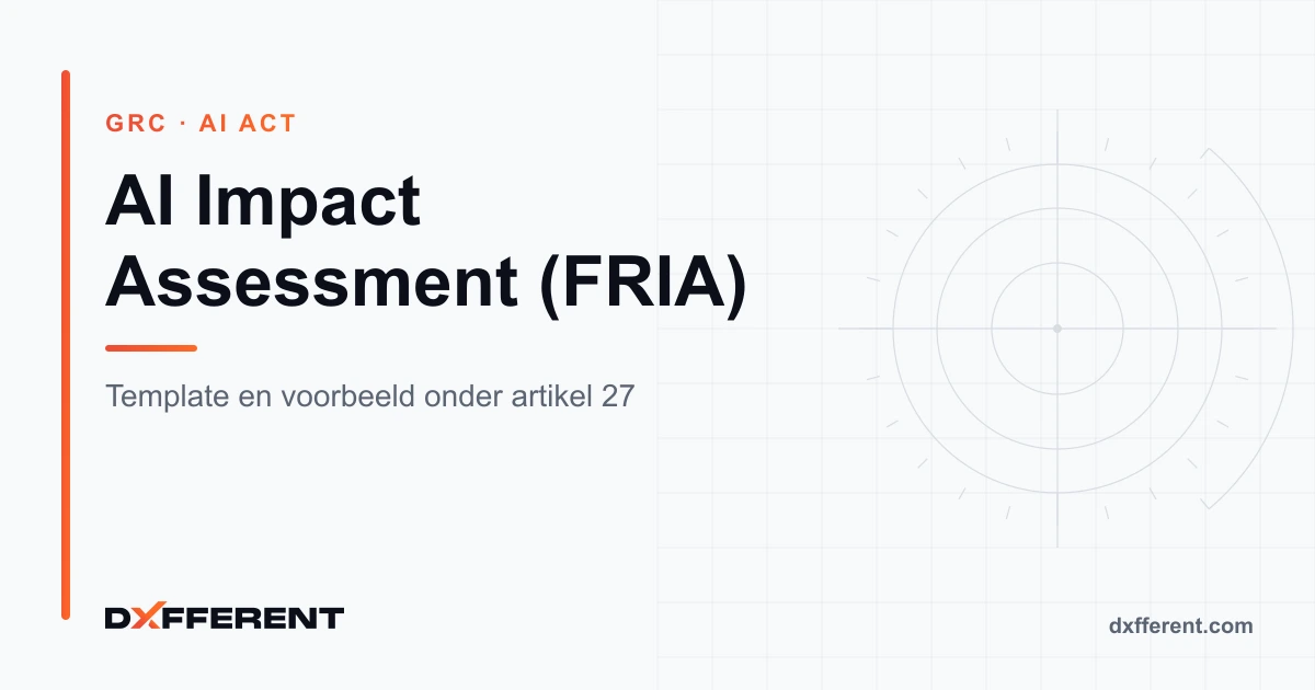 AI Impact Assessment (FRIA): template + voorbeeld